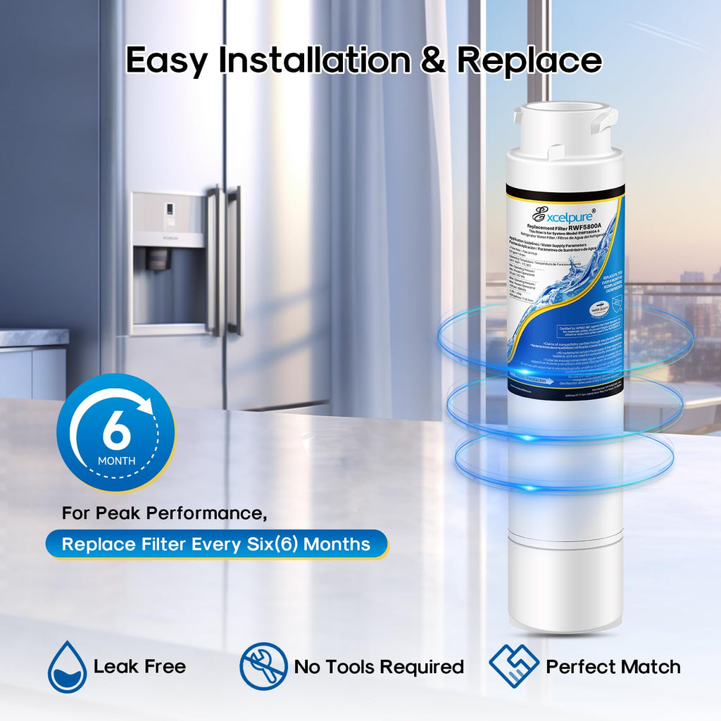 EPTWFU01 Water Filter Replacement, Compatible with Frigidaire EPTWFU01 EWF02 Pure Source Ultra II, PureSource Ultra