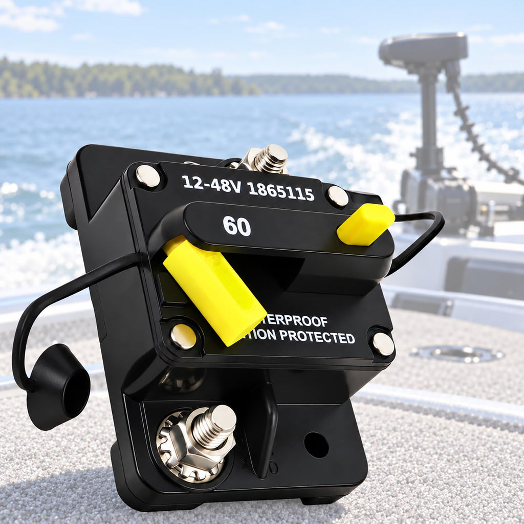 MKR-27 1865115 60 Amp Marine Circuit Breaker Compatible with Minn Kota