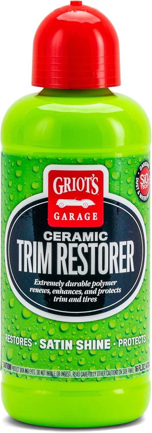 Ceramic Trim Restorer for Car Detailing, Ceramic-Infused Coating for Exterior and Interior Plastics, Vinyl, and More