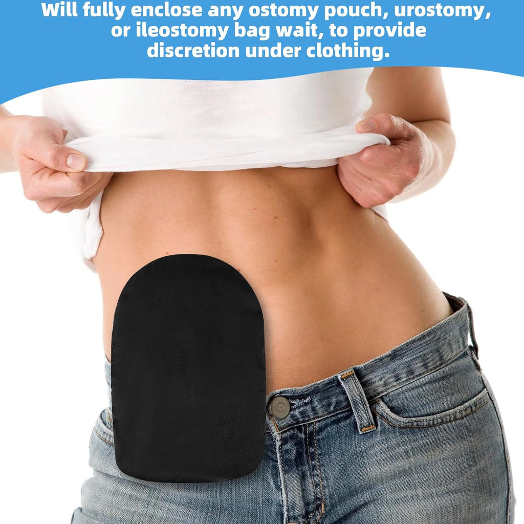 Ostomy Bag Covers, Ostomy Belt for Men & Women, Liner Waterproof Colostomy Bag Covers With Adjustable Opening