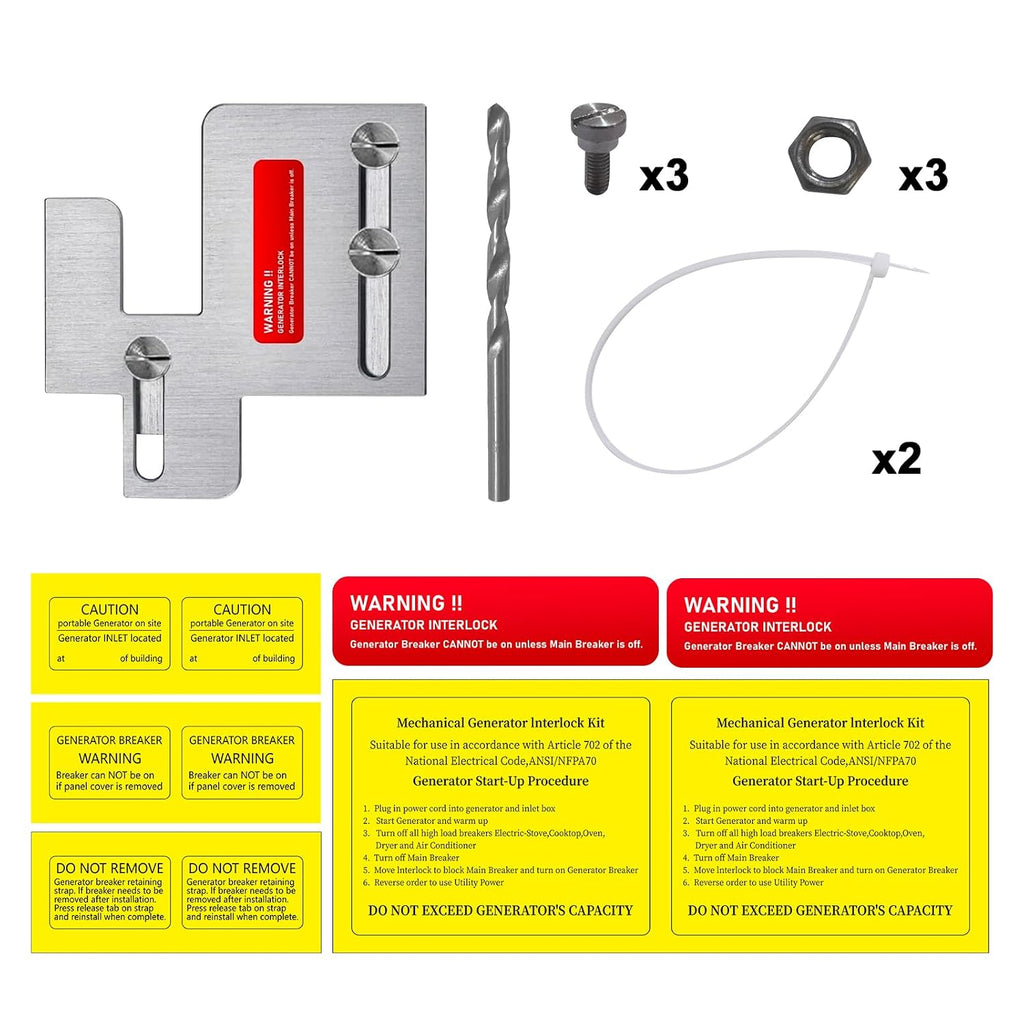 Generator Interlock Kit Compatible with Eaton Cutler Hammer