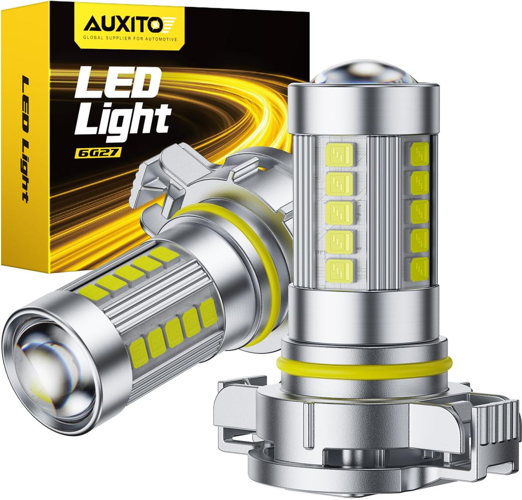 5202 LED Fog Light Bulbs or DRL, True 1:1 Mini Size, 6500K Cool White 5202 Replacement for Cars, Trucks, SUVs