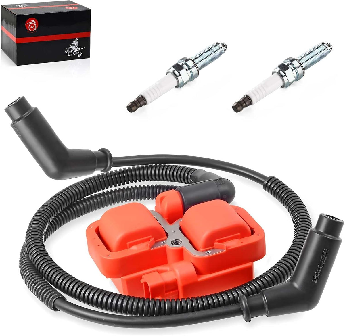Ignition coil & Spark plug w/Wire Cap for Can-Am Maverick Max 1000 1000R