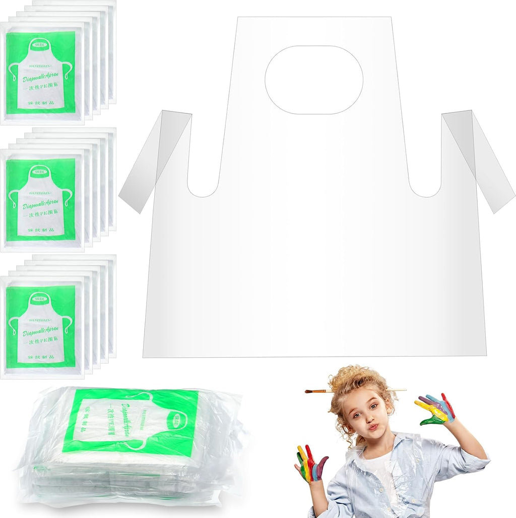 Plastic Disposable Aprons for Kids Painting
