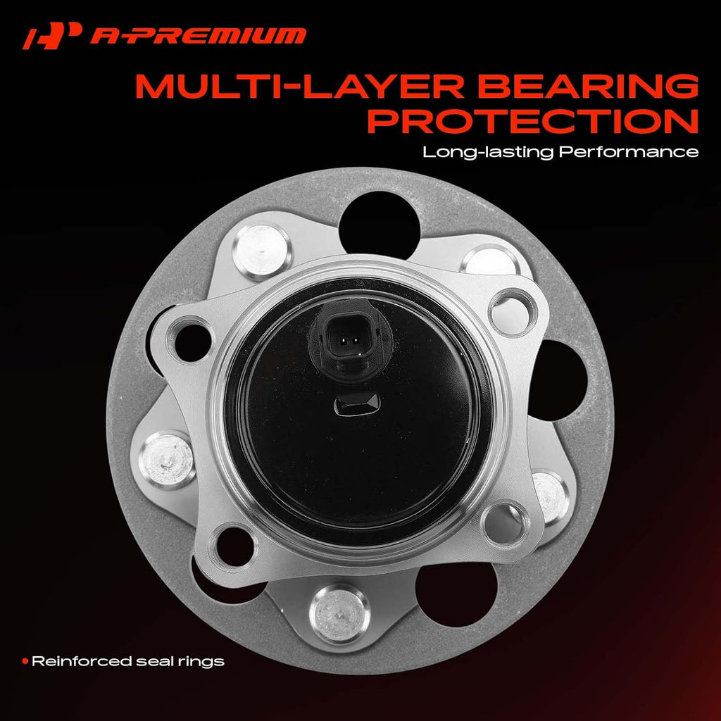 A-Premium Rear Wheel Bearing and Hub Assembly with ABS & 5-Lug