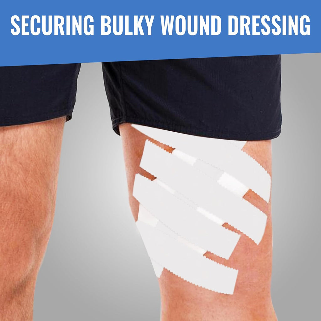 Silk Like Medical Tape - Durable Cloth Medical Tape - 1 in x 10yd, 4 Rolls - Surgical Tape Woven for Strongly Holding