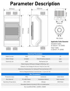 DIHOOL Solar DC Circuit Breaker Box 100 Amp Solar Panel Disconnect Switch