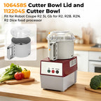 106458S Cutter Bowl Lid and 112204S Cutter Bowl