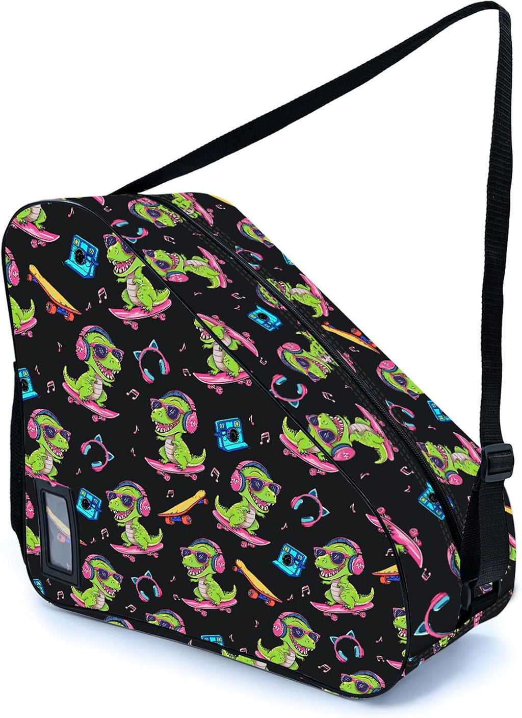 Camo Print Skate Bag For Ice Roller Inline Skates With Adjustable Shoulder Strap Fit Women Men Adults