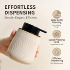 Ceramic Liquid Soap Dispenser, Whirlpool Pump for Bathroom