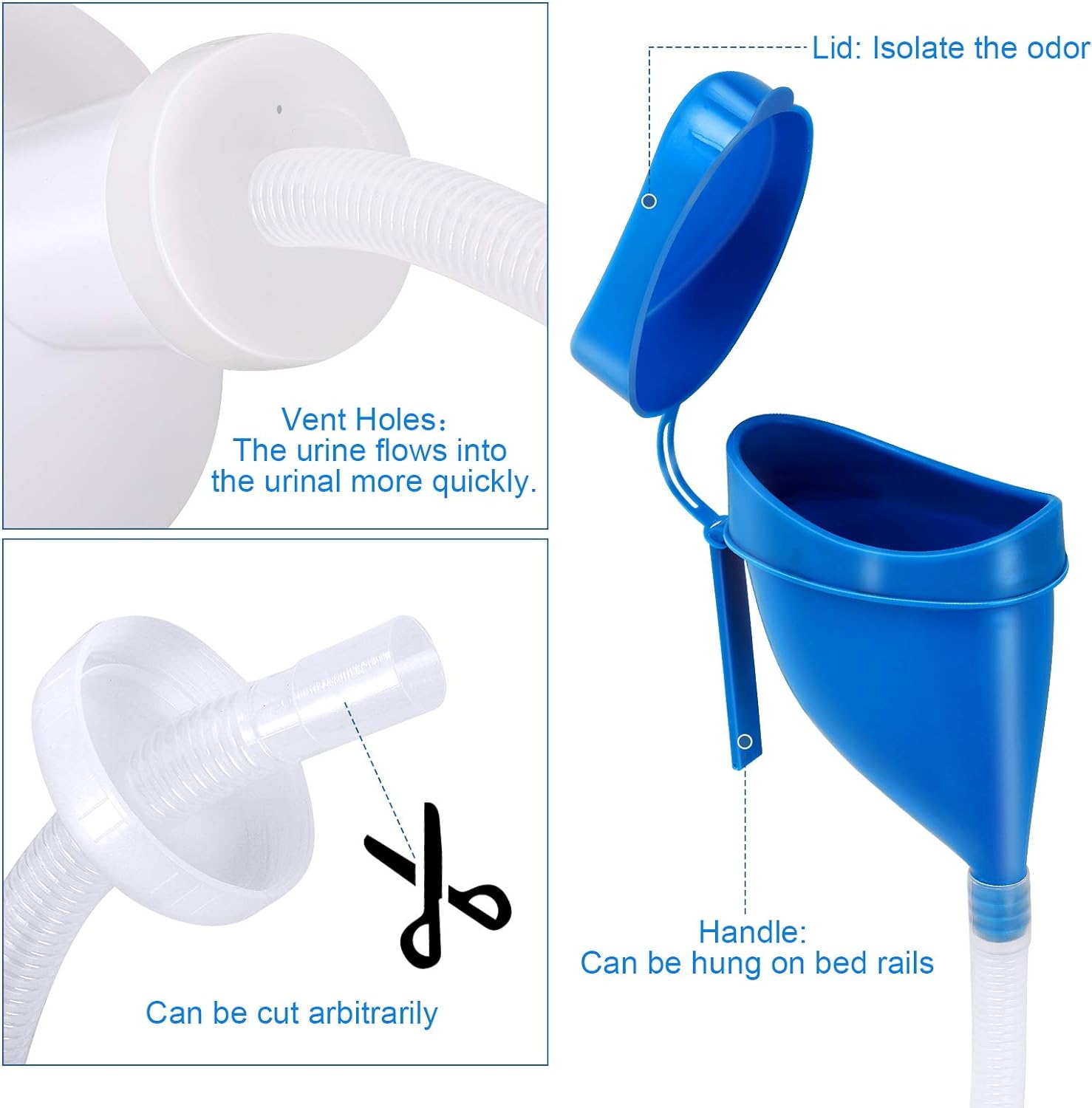 Unisex Potty with Lid, Portable Pee Bottle Reusable Urinals