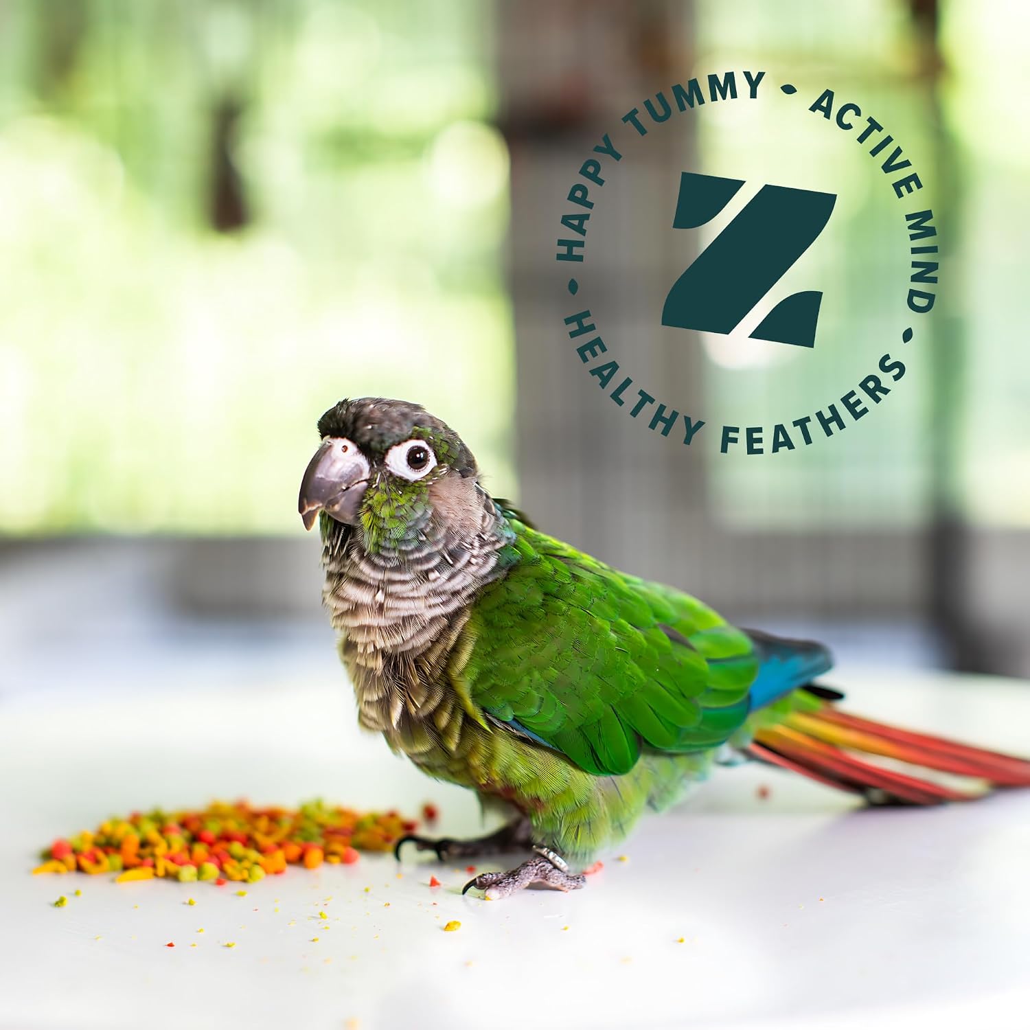 FruitBlend Cockatiel & Conure Food, Uniform Bird Food, M, 2 lb | Bird Food Pellets, Real Fruit, Blend, Cockatiel