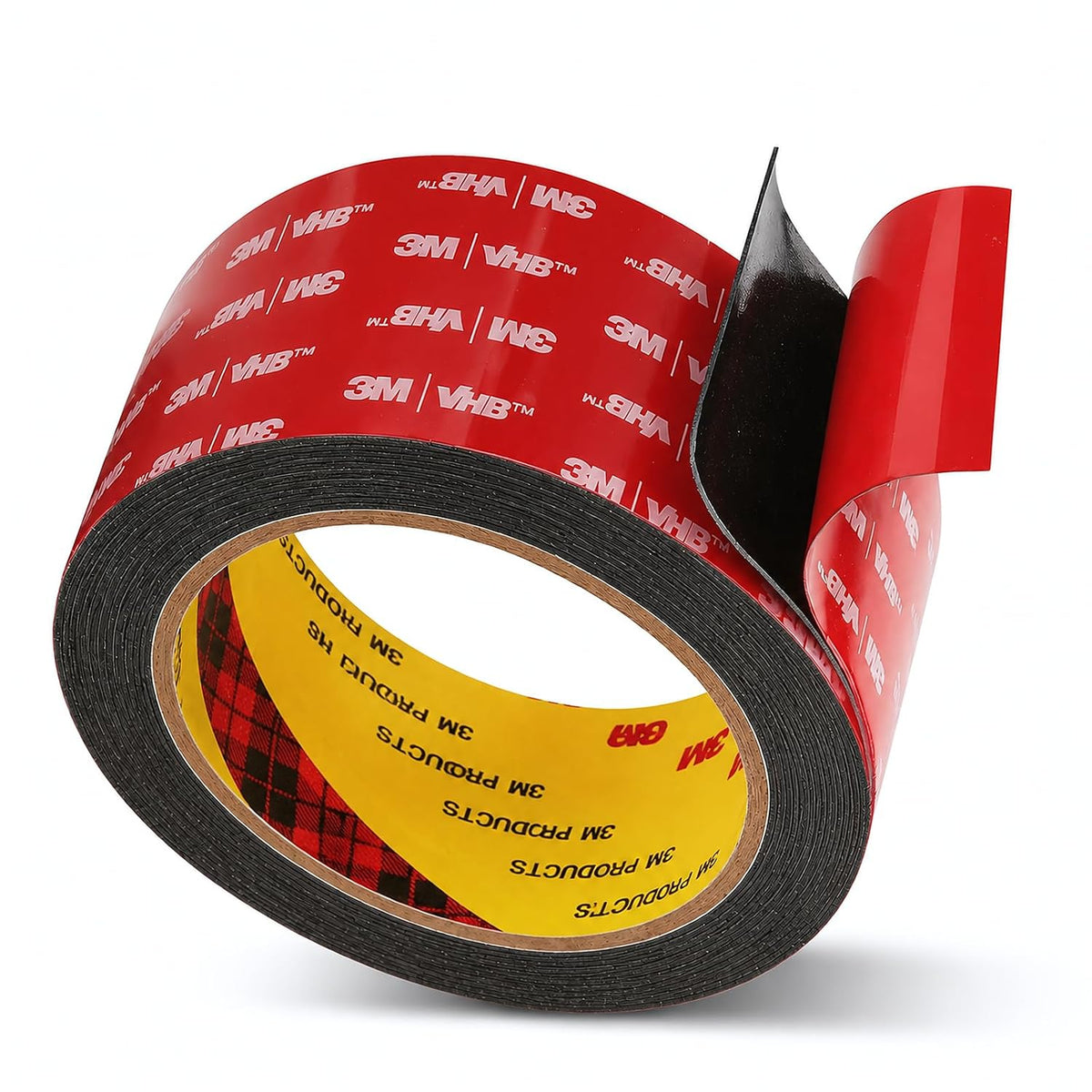 3M Double Sided Tape, Heavy Duty, 2" x 15.4Ft, 5925, Black
