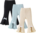 Baby Girl Flare Pants 3 Pack Ribbed Toddler Bell Bottoms 6M-3T