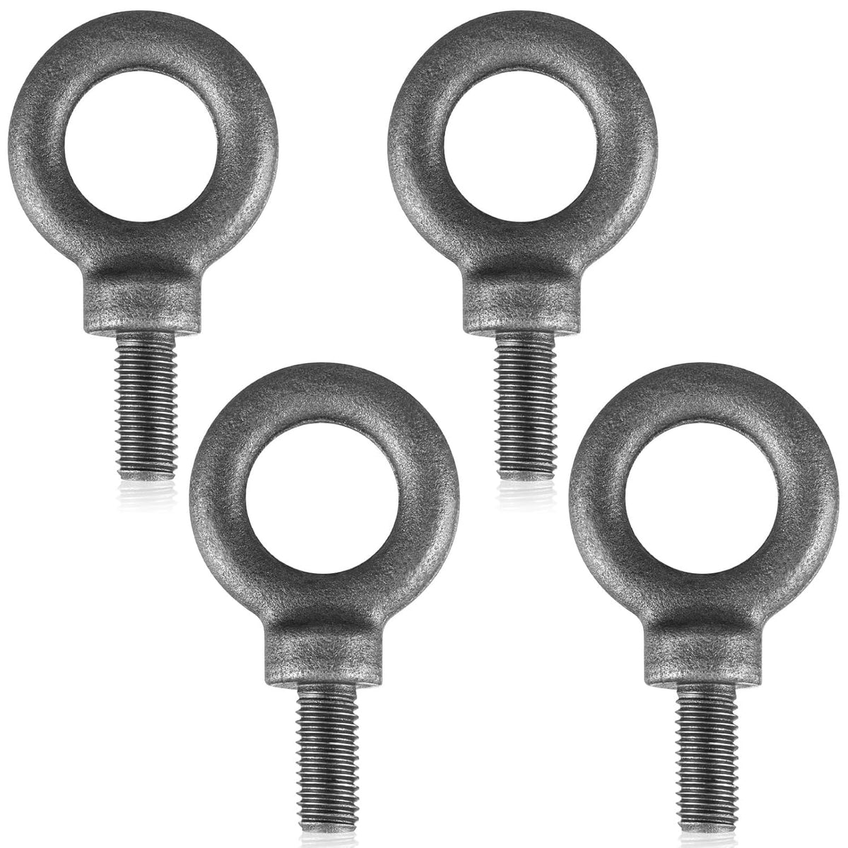 Hicarer 4 Pcs 1/2" -13 x 1 Lifting Shoulder Eye Bolt, Heavy Duty