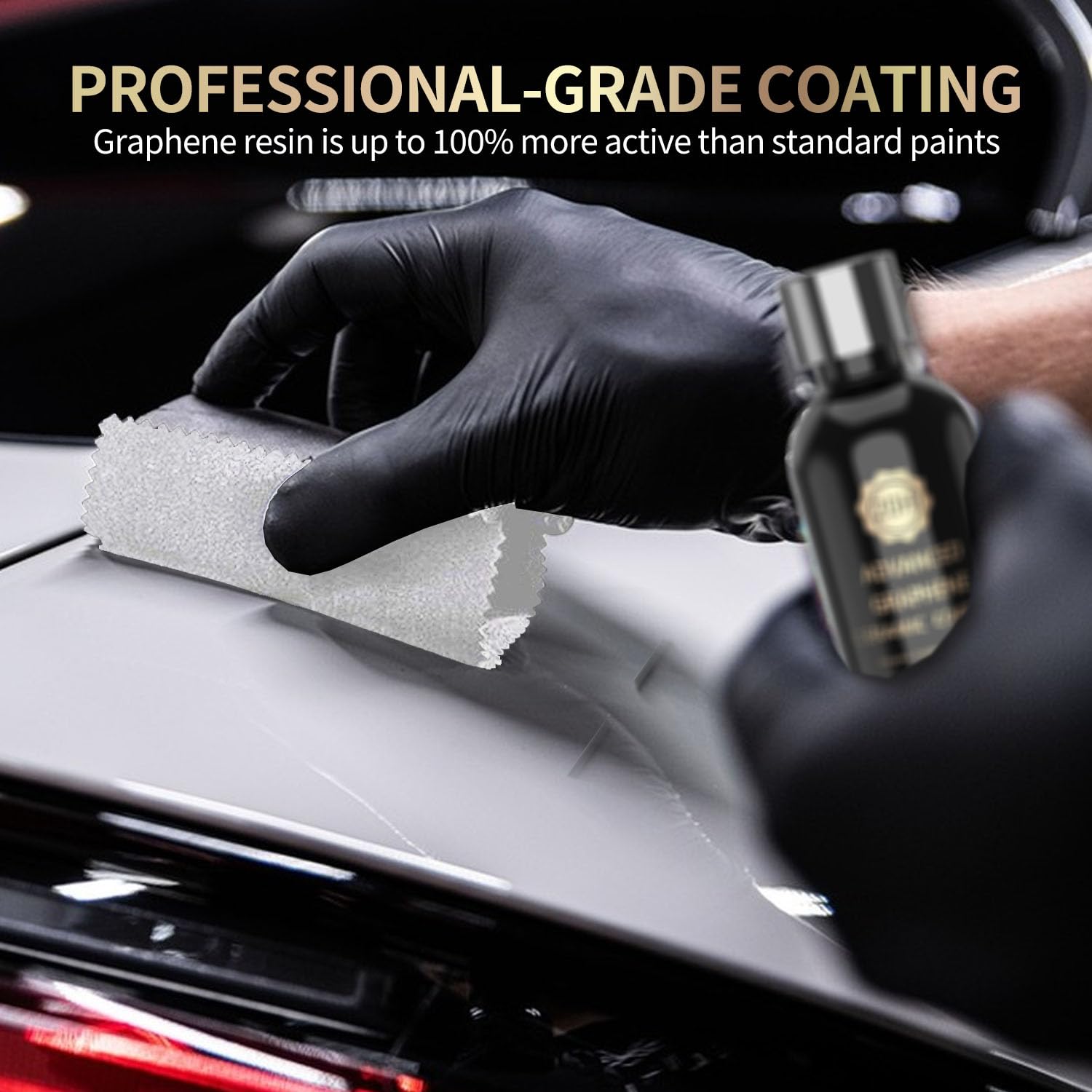 20H Advanced Graphene Ceramic Coating for Cars, Ceramic Car Auto Detailing kit (70ml), 10+ Years of Long Lasting