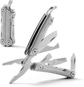 VIRENKNIFE Multitool, 11-in-1 Mini EDC Multitool, Gifts for Men,Stainless Steel Multi Tool Pliers with Pocket Knife