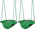 2 Pack Toddler Swing, Swing Seat for Kids with Heavy Duty Adjustable Ropes, Hand-Knitting Secure Children Swing Set
