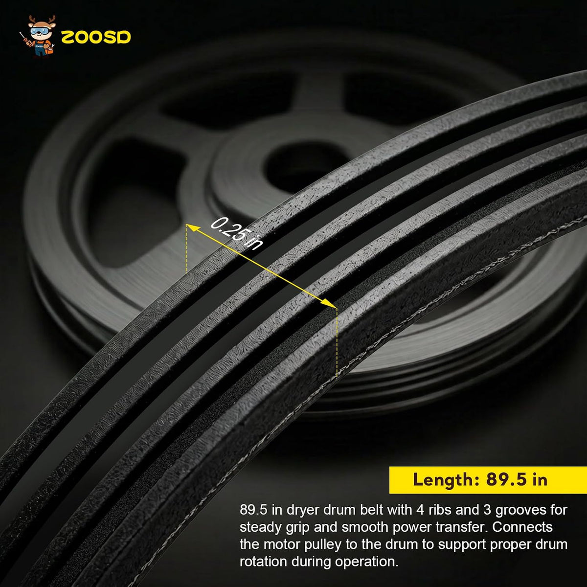 GTX22EASK0WW GTD33EASK0WW GTDP490ED7WS GTD42GASJ2WW GTD33GASK0WW Dryer Belt