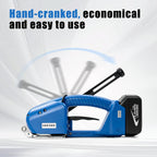 Electric Strapping Machine for 1/2-5/8in PP/PET Straps, Automatic Handheld Strapping Tool with Two Batteries, Semi