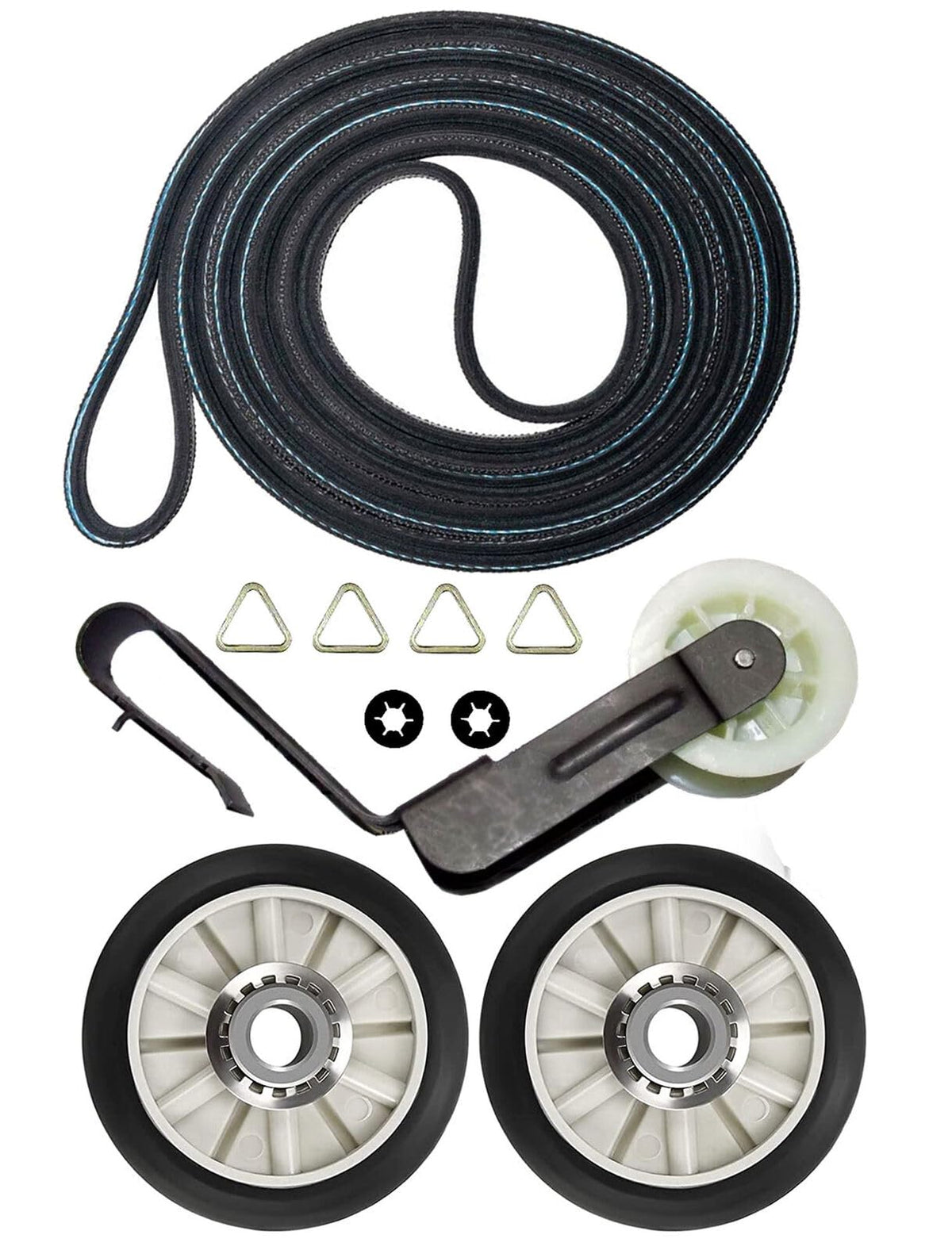 #US Replacement part Fits for Maytag MGDB855DC3 Dryer Rollers Belt Pulley Kit pulpart#24109117