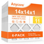 14x14x1 Air Filter 6 Pack MERV 11