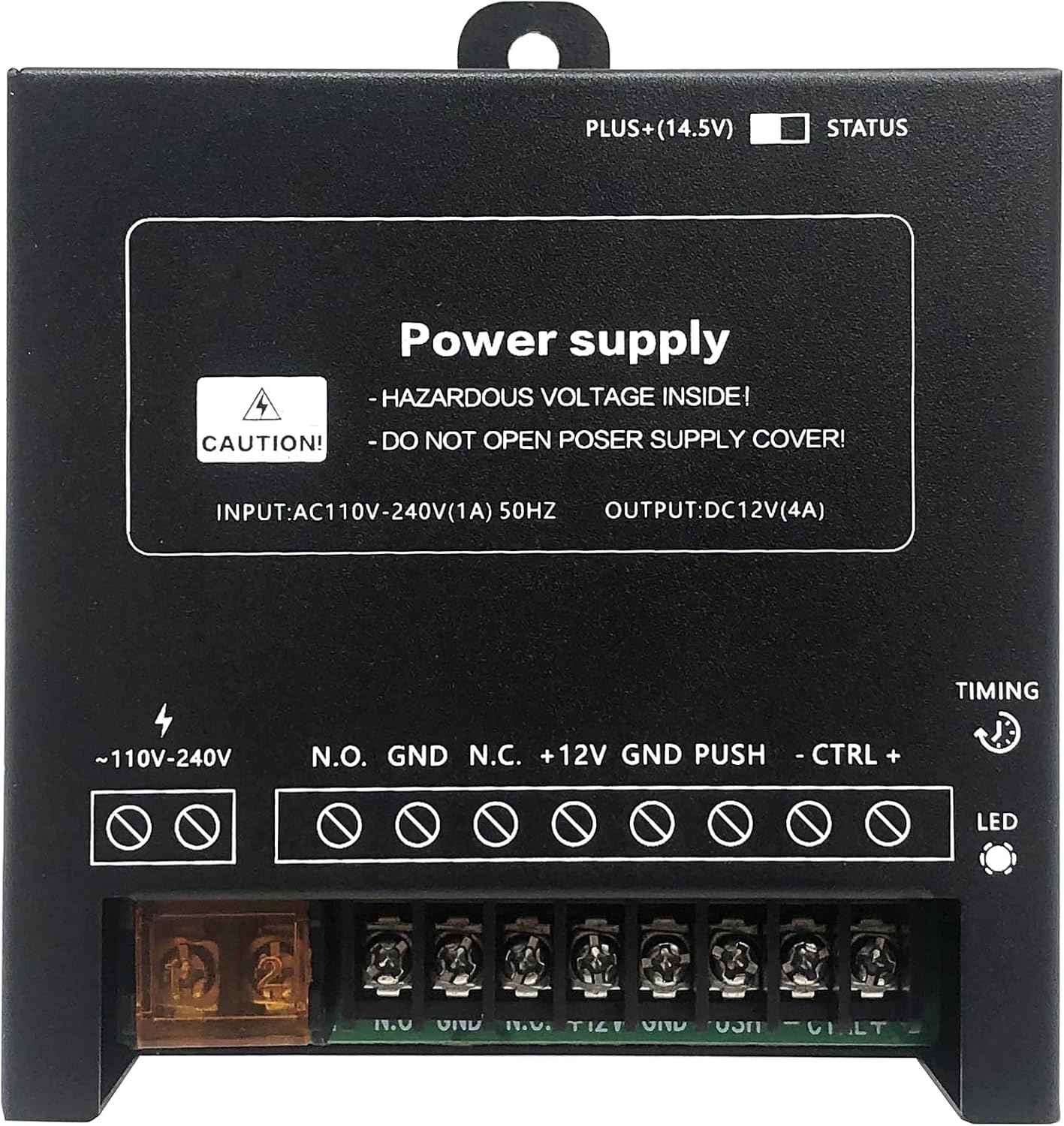 Access Control System 600lb Electric Magnetic Door Lock Kit: RFID Keypad, Remotes, Exit Button, Close to Entry Keypad