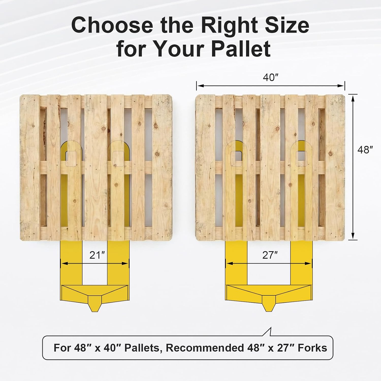 Pallet Jack Truck, 5500lbs Capacity 21" W x 48" L Narrow Forks | Heavy Duty Industrial Manual Pallet Lift for
