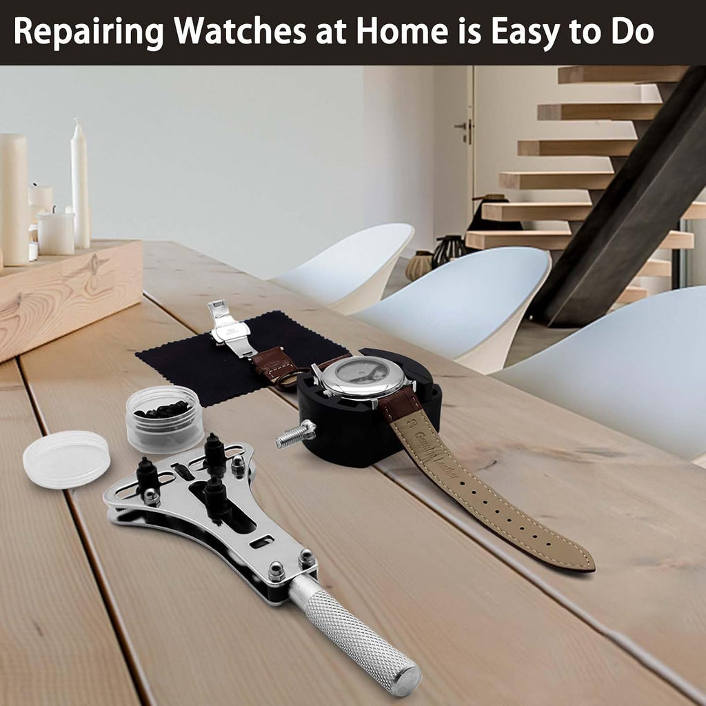 Watch Repair Kit, GLDCAPA Professional Watch Battery Replacement Kit, Watch Repair Tools with Carrying Case, Watch