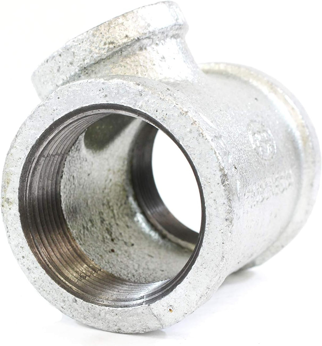 CMI Inc Galvanized Pipe Fittings | 1" Tee 10 PACK | Class 150 | For Malleable Iron Threaded Iron Pipe Fittings | NPT Female (1")