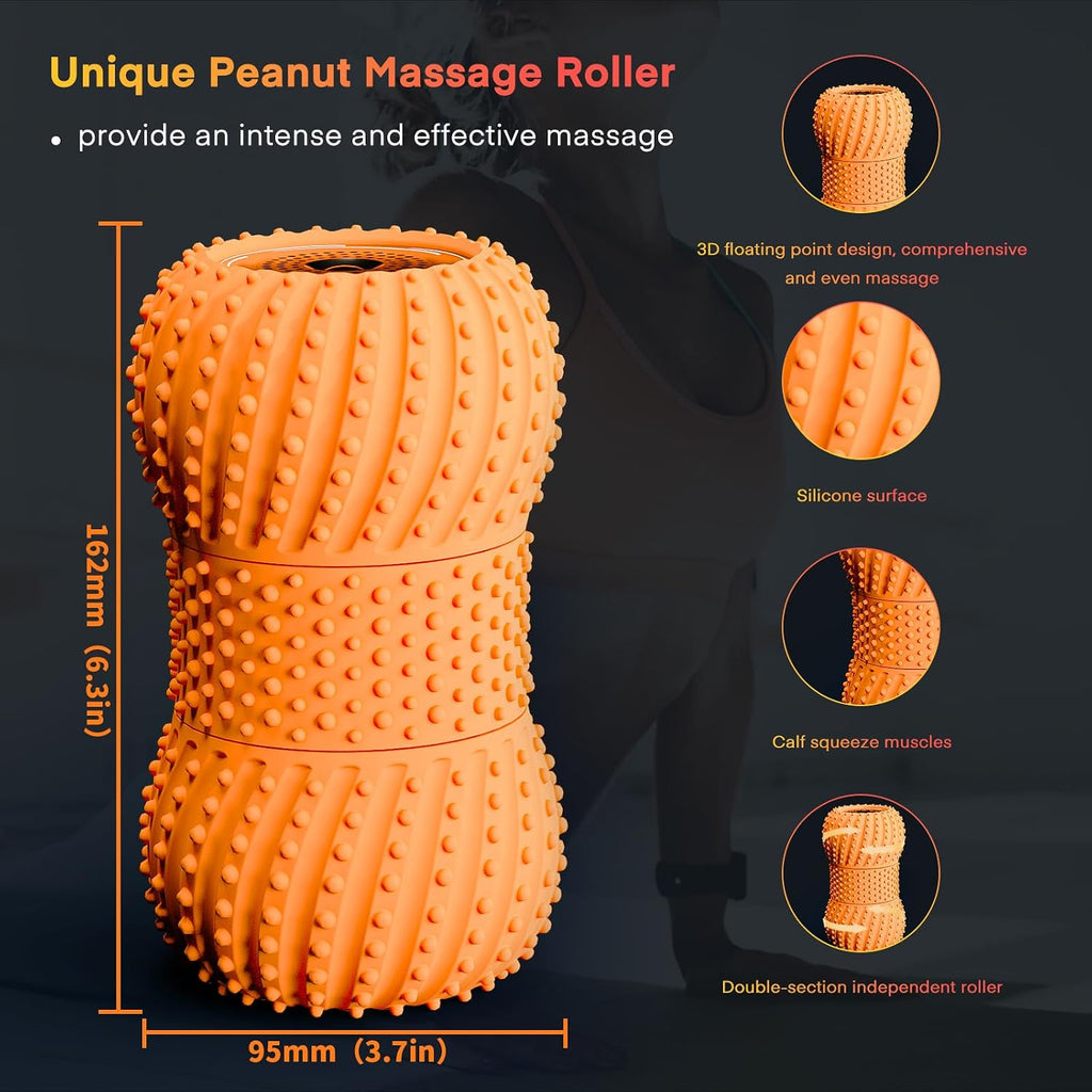 2 in 1 Vibrating Peanut Massage Ball with 6 Massaging Modes and Bluetooth Speaker, Rechargeable Vibrating Massage