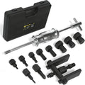 Blind Hole Bearing Puller Set 8-32mm with Slide Hammer - Motorcycle Bearing Removal Tool Kit with Expandable Collets
