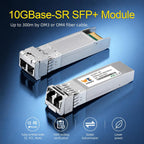 4 Pack 10GBase-SR SFP+ LC Transceiver, 10G SFP Module MMF Multimode 850nm