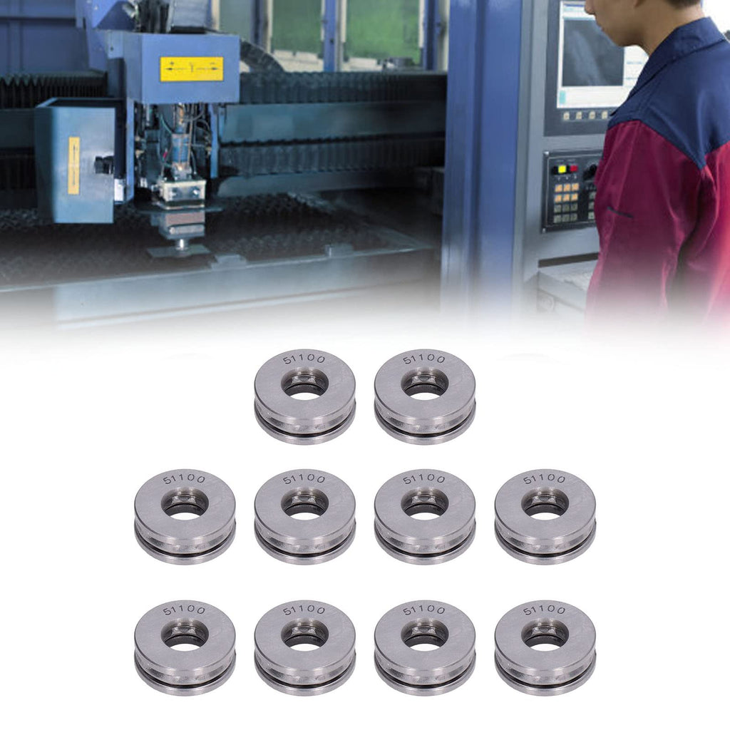 Aumotop Miniature Thrust Ball Bearings Set, High Precision (51100)