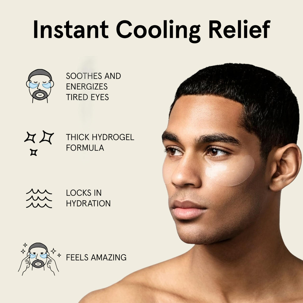 Bro Mask Under Eye Patches for Men for Dark Circles, 4 x 6 Pairs