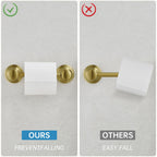 Pivoting Toilet Paper Holder, Wall Mounted, Brushed Gold