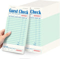 20 Pack/1000 Tickets Guest Checks Books for Servers, Green