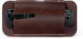 Leather Knife Sheath for Belt, Horizontal Carry Pocket Knife Holder, EDC Belt Pouch for Pocket Folding Knives, Darkbrown