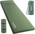 Self Inflating Sleeping Pad with Pillow 26D Memory Foam 3.15" | CumbreX Insulated Camping Mattress Pad, Fast