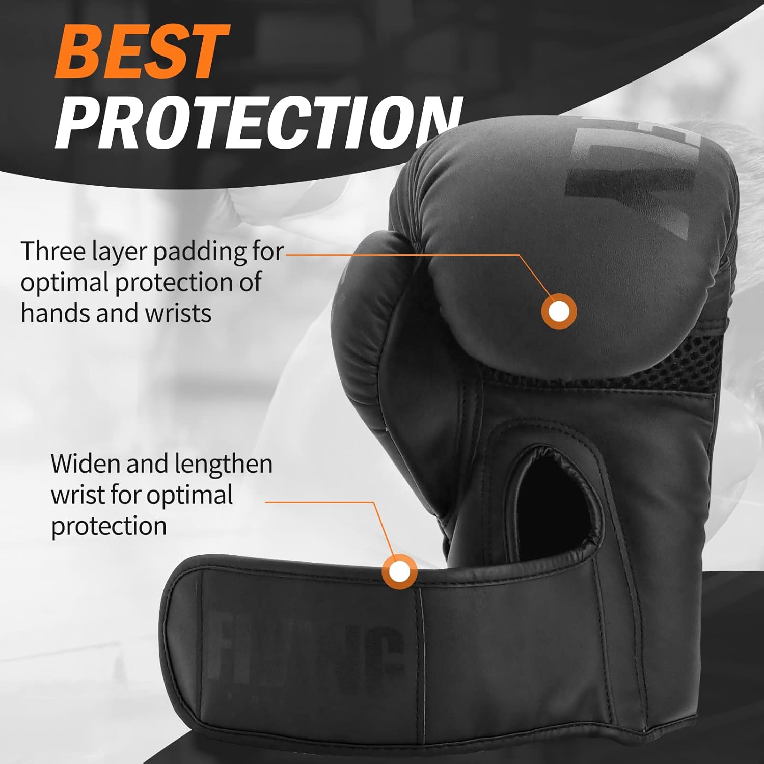 Boxing Gloves for Men Women Adults | Multi Layered Padding,Breathable Palm