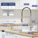 Touchless Kitchen Faucet with Spring Pull Down Sprayer