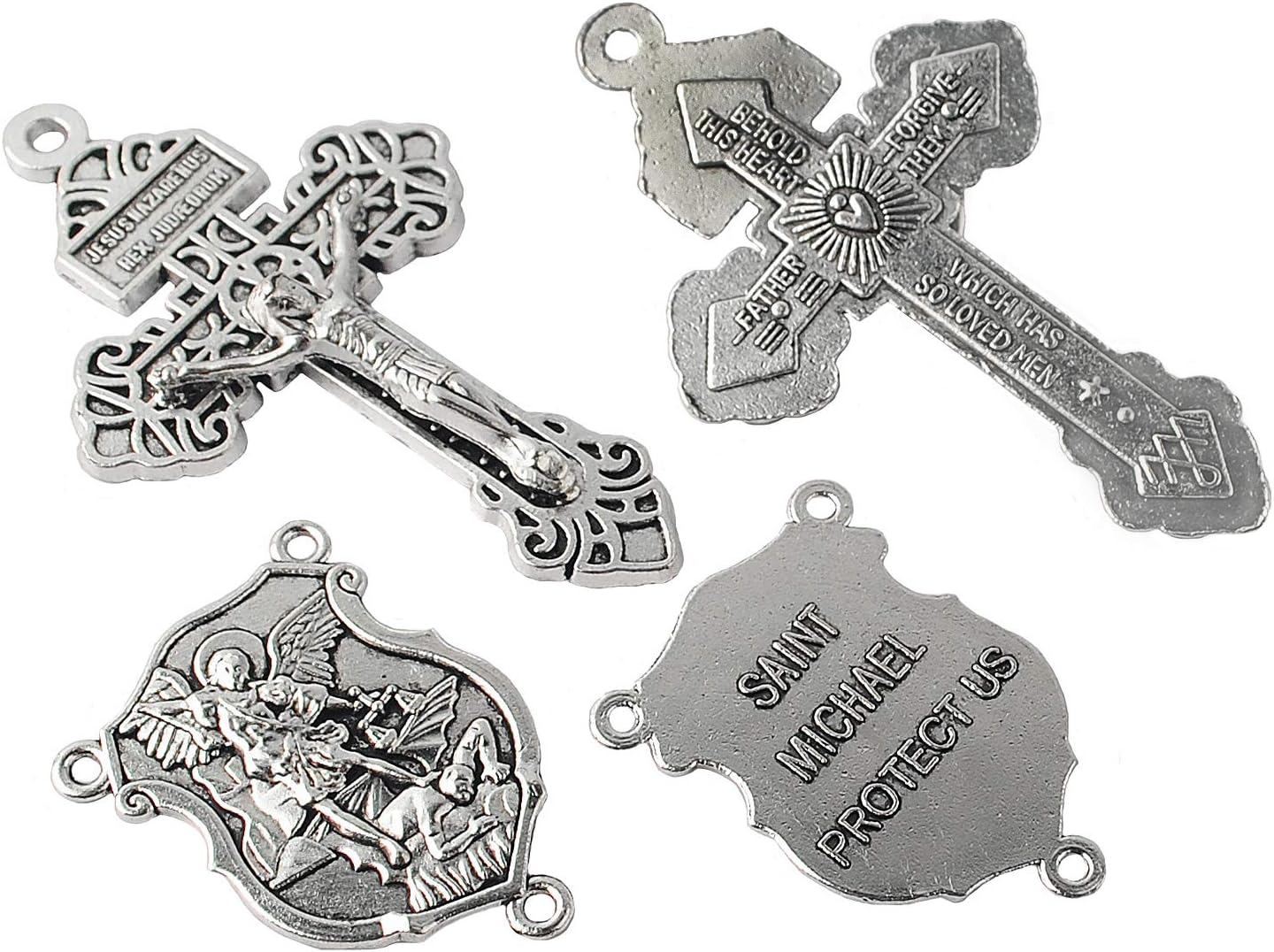 Rosary Making Pardon Crucifix Centerpiece St Michael Shield Medal