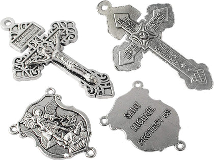 Rosary Making Pardon Crucifix Centerpiece St Michael Shield Medal