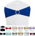 Spandex Chair Sashes Bands, Royal Blue, 50PCS