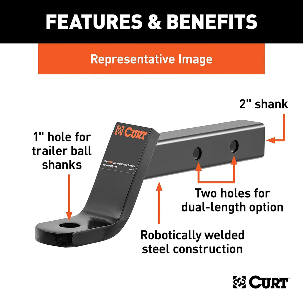 Manufacturing 45220 Dual-Length 2" Ball Mount