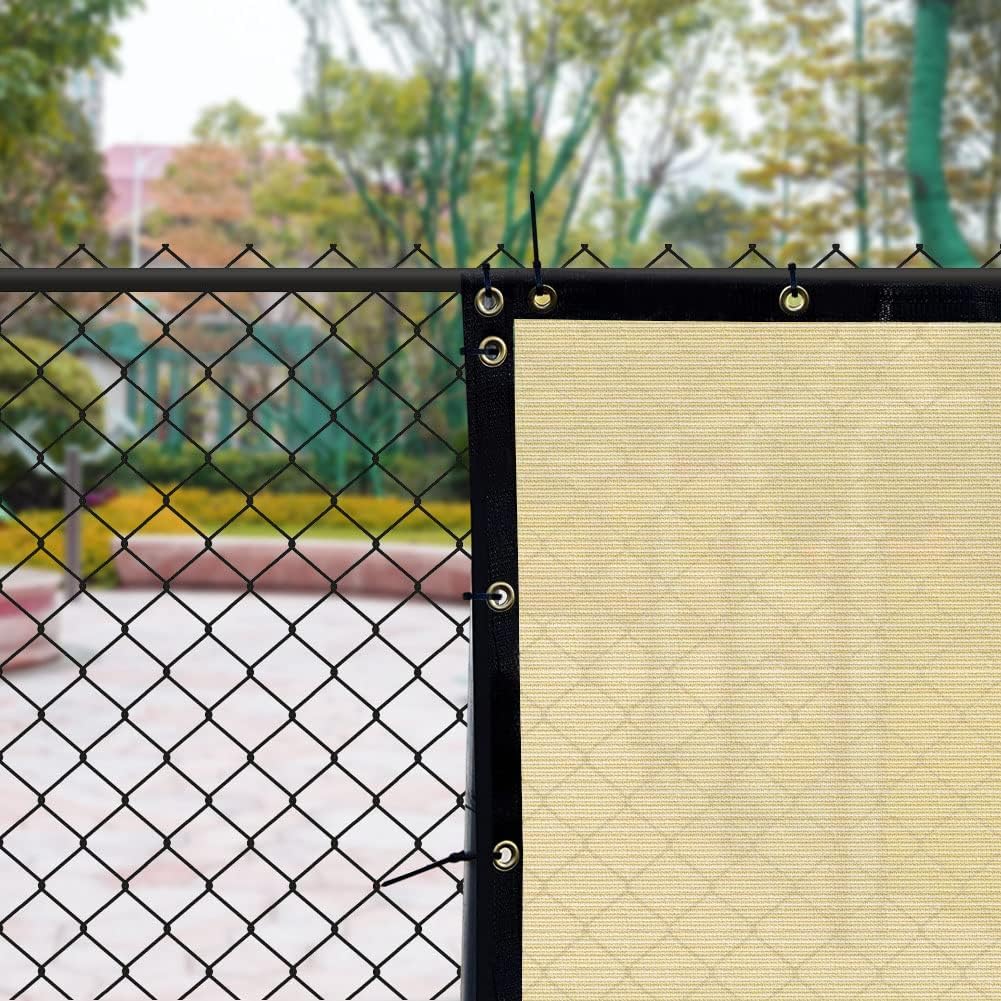 iCover 6x50ft Privacy Screen Fence, Outdoor Fencing Panels, Garden Windscreen Mesh Shade Sail Net Barrier, Fence