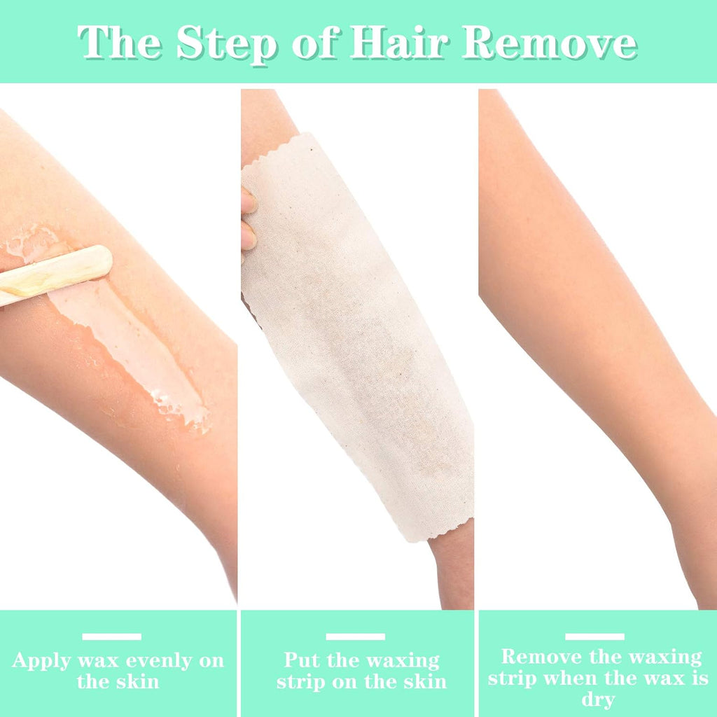 100 Pcs Muslin Waxing Strip for Hair Removal Muslin Epilating Strip | Muslin Strips for Body Face Waxing, Women Men