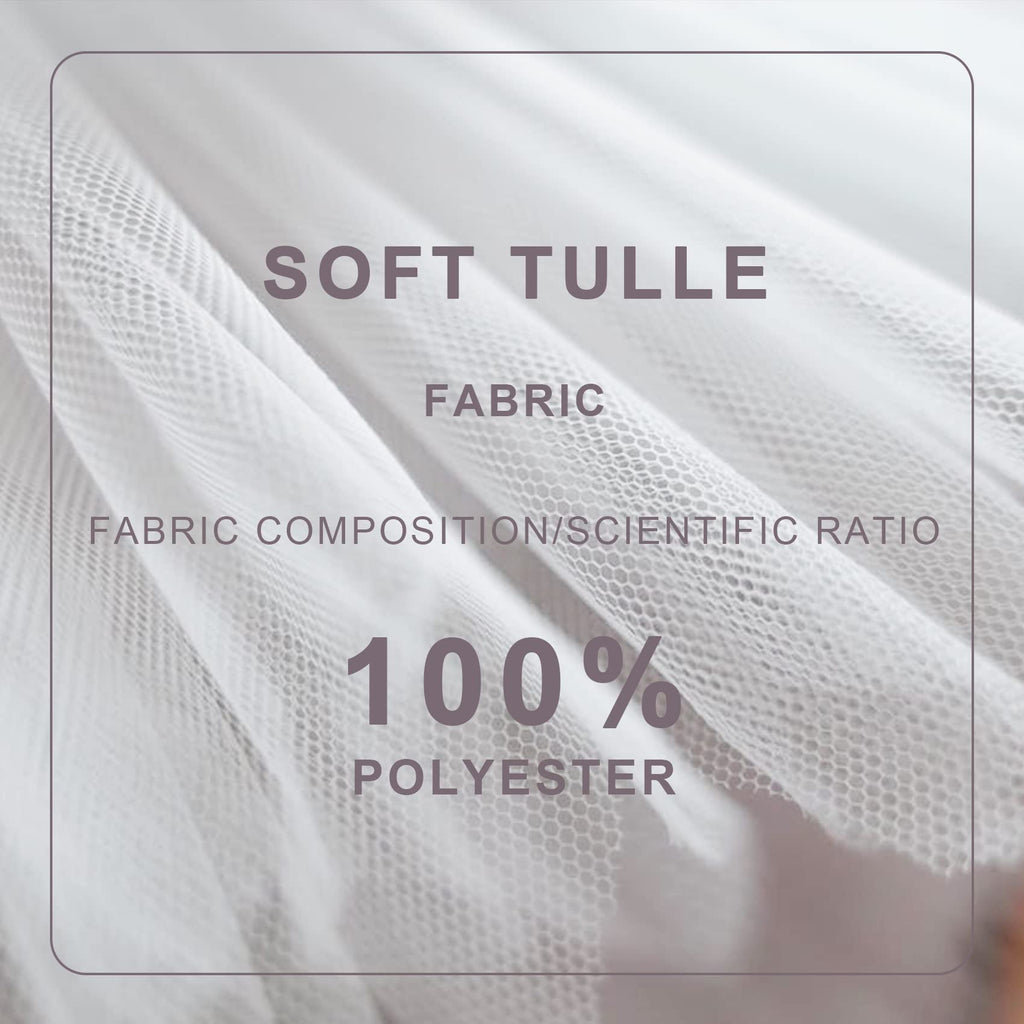 White Tulle Fabric Roll 54 Inch 40 Yards, Large Tulle Spool Bolt