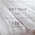 White Tulle Fabric Roll 54 Inch 40 Yards, Large Tulle Spool Bolt