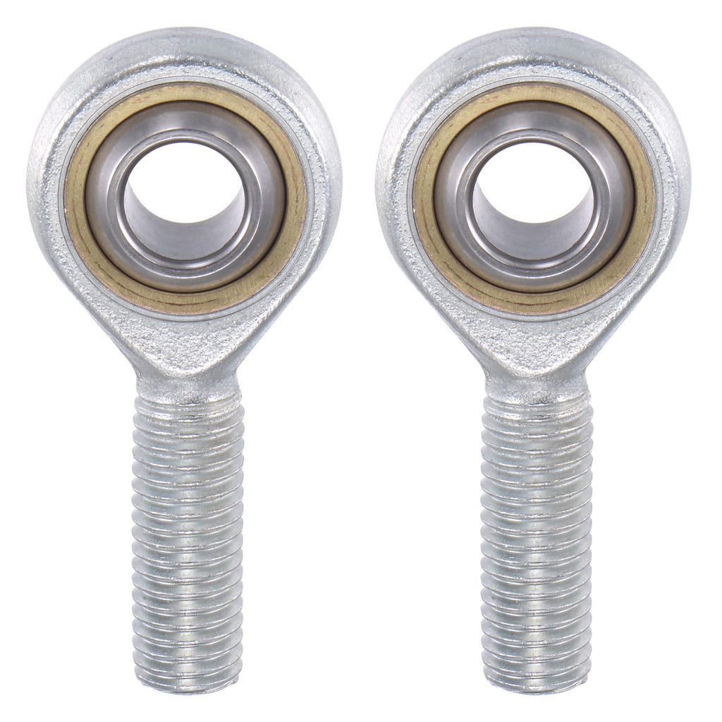uxcell 2pcs SA14TK POSA14 Spherical Rod End Bearing 14mm Bore Self-Lubricated Joint Bearing M14x2.0 Left Hand Male Thread Connector